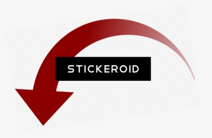 Curved Red Down Arrow - Graphic Design, HD Png Download, Transparent PNG