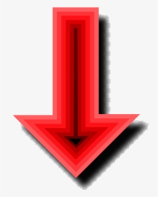 Red Arrow Clip Art Clipart Transparent Stunning Free - Red Arrow Down Png, Png Download, Transparent PNG