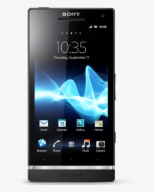Xperia S Android Smartphone In Black - Sony Ericsson Xperia S, HD Png Download, Transparent PNG