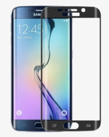 Tempered Glass For Samsung Galaxy S7 Edge 3d Curved - Samsung S7 Tempered Glass Black, HD Png Download, Transparent PNG