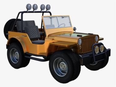 Jeep, 3d, Vehicle, Offroad, Tires, Lights, Car, Drive - Jeep, HD Png Download, Transparent PNG