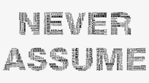 Assume, Typography, Word Cloud, Wisdom, Philosophy - Typography Word, HD Png Download, Transparent PNG