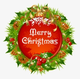 Merry Chrismas Wreath - Merry Christmas Png Transparent, Png Download, Transparent PNG
