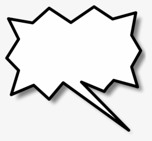 Speech Bubble Free Stock Photo Illustration Of A Cartoon - Pointy Speech Bubble Transparent, HD Png Download, Transparent PNG