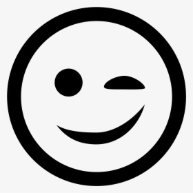 The Icon Shows An Emoticon Type Face That Is Winking - Copyright Symbol, HD Png Download, Transparent PNG