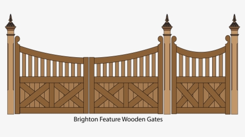 Wooden Gate Gate Clip Art, HD Png Download, Transparent PNG