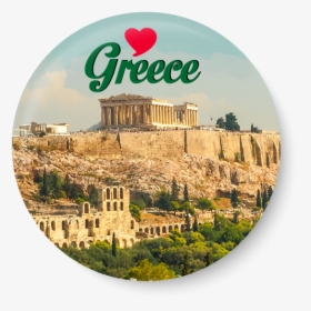 Love Greece Fridge Magnet - Athens Ancient Greece, HD Png Download, Transparent PNG