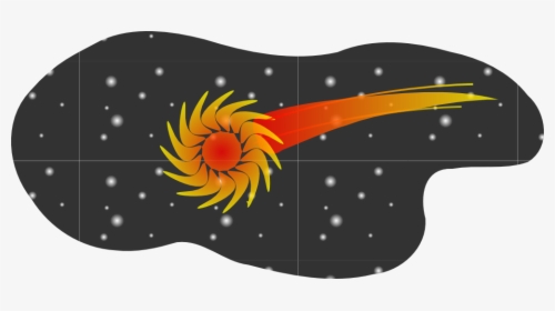 Cometa, Cosmos, Bola De Fuego, Espacio, Estrellas - Cartoon Stars And Comets, HD Png Download, Transparent PNG
