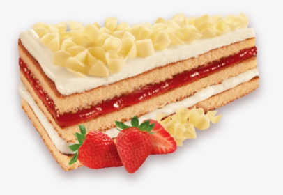 Transparent Strawberry Cake Png - Strawberry Shortcake Slice Png, Png Download, Transparent PNG