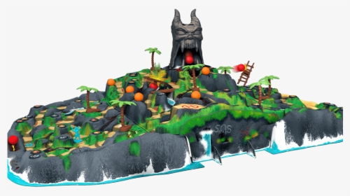 Fireball Island Curse Of Vul Kar Map, HD Png Download, Transparent PNG