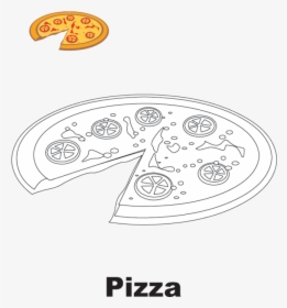 Colorir Desenho Pizza , Png Download - Pizza Para Colorir, Transparent Png, Transparent PNG