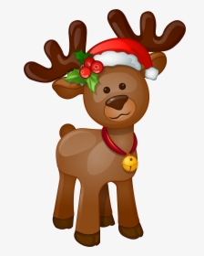 Christmas Reindeer Png Image - Cute Reindeer Christmas Clipart, Transparent Png, Transparent PNG