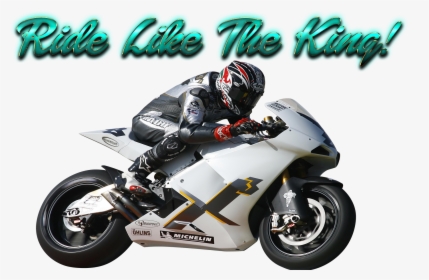 Ride Like The King Png Image Download - Motorcycle With Driver Png, Transparent Png, Transparent PNG