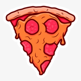 Download Sticker Slice Png - Pizza Slice Cartoon Png, Transparent Png, Transparent PNG