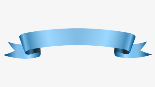 Clip Art Ribbon For Free - Light Blue Ribbon Banner, HD Png Download, Transparent PNG