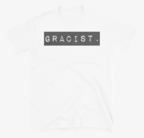Black Gracist Mockup Flat Front White - Active Shirt, HD Png Download, Transparent PNG