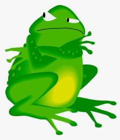 Grass,toad,artwork - Angry Frog Clipart, HD Png Download, Transparent PNG