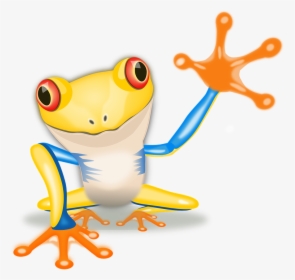 Frog, Tree Frog, Amphibian, Motorbike Frog, Animal - Tree Frog Animated, HD Png Download, Transparent PNG