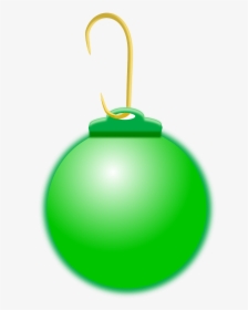 Bola De Natal, Verde, Natal, Decoração, Rodada - Green Ornament Clip Art, HD Png Download, Transparent PNG