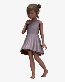 Child, Girl, Summer, Dress, Digital Art, Isolated - Png Girl In Dress, Transparent Png, Transparent PNG