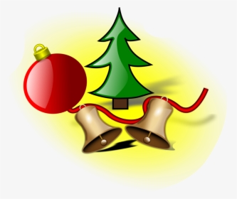 Árvore De Natal, Sinos, Bola De Natal, Decoração - Plain Christmas Tree Clipart, HD Png Download, Transparent PNG