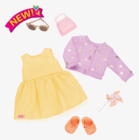 Sunshine And Stars Summer Outfit For 18-inch Dolls - Dress Our Generation Clothes, HD Png Download, Transparent PNG