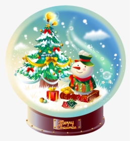 Christmas Snow Globe Clipart, HD Png Download, Transparent PNG