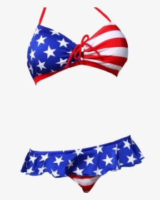 Usa Bikini Top And Bottoms Transparent Background - Bikini Png, Png Download, Transparent PNG