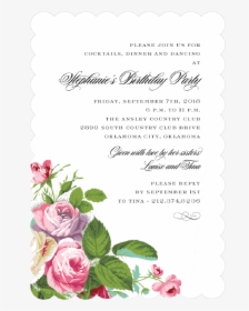 Metallic Invitation With Flower, HD Png Download, Transparent PNG