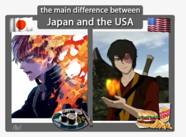 The Main Difference Between Japan And The Usa Kin United - 我 的 英雄 学院 壁纸, HD Png Download, Transparent PNG