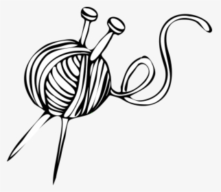 Knitting, Ball, Needles, Yarn - Clip Art Knitting Needles, HD Png Download, Transparent PNG