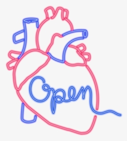 Neon Heart Png - Ischemic Heart Disease Icon, Transparent Png, Transparent PNG