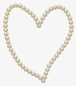Pearl Heart Necklace Transparent Background, HD Png Download, Transparent PNG