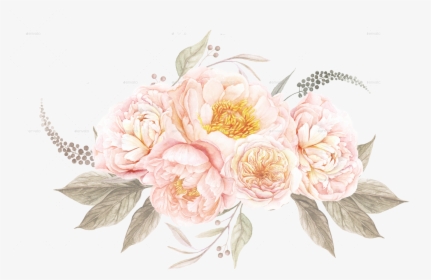 Flower Pencil And In - Vintage Watercolor Flowers Png, Transparent Png, Transparent PNG