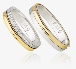 Aliança Infinity Love Double , Png Download - Ring Couple Gold And Silver, Transparent Png, Transparent PNG