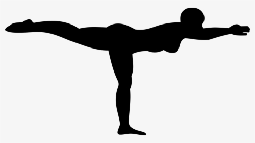Pilates, Yoga, Silhouette, Women, Stretching, Fitness - Warrior 3 Yoga Pose Silhouette, HD Png Download, Transparent PNG