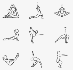 Yoga And Pilates - Line Art, HD Png Download, Transparent PNG