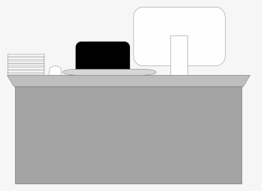Clipart Desk Desk Chair - Computer Desk, HD Png Download, Transparent PNG