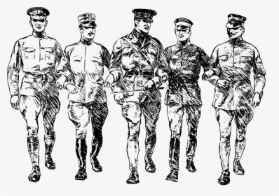 Soldados, Fraternidade, Homens, Grupo, Militar, Março - World War 1 Png, Transparent Png, Transparent PNG