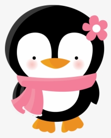 Transparent Baby Girl Clip Art - Penguin Girl Clipart, HD Png Download, Transparent PNG
