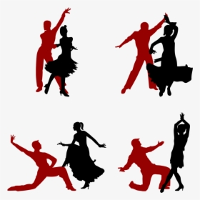 Latin Dance Silhouette Ballet - Salsa Dance Pose Png, Transparent Png, Transparent PNG