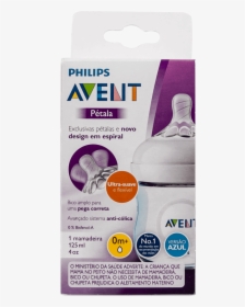 Mamadeira Pétala Ultra Suave Avent 125ml 0m - Bpa Free Feeding Bottle, HD Png Download, Transparent PNG