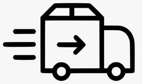 Truck Delivery Shipping Van Import Arrow - Delivery Icon Png White, Transparent Png, Transparent PNG