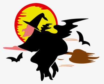 Bruja, Escoba, Halloween, Vacaciones, Magia, Mujeres - Witch Animated, HD Png Download, Transparent PNG