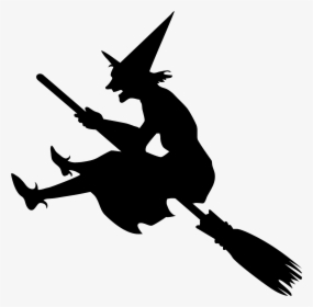 Witch Silhouette Template, HD Png Download, Transparent PNG