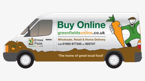 Green Fields Delivery Van - Commercial Vehicle, HD Png Download, Transparent PNG
