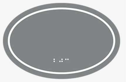 Ada Oval Room Number Sign With Border - Circle, HD Png Download, Transparent PNG