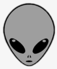 Transparent Tumblr Rainbow Png - Alien Cartoon Black And White, Png Download, Transparent PNG