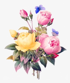 Flowers, Vintage, Cutout, Cut Out, Backless, Bouquet - Flower Bouquet Cut Out, HD Png Download, Transparent PNG