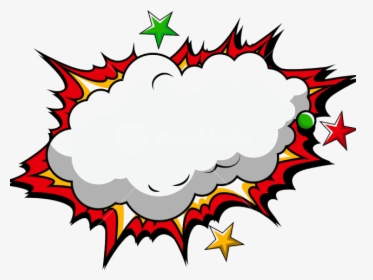 Transparent Bomb Pop Clipart - Comic Clouds, HD Png Download, Transparent PNG
